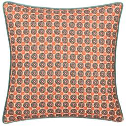 Rackhams Onika Geometric Cushion Cover - Blue - 50cm x 50cm - Blue - 100% Polyester