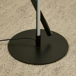 Rackhams Hyde Matte Black And Crystal LED Floor Lamp - thumbnail 6