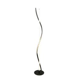 Rackhams Hyde Matte Black And Crystal LED Floor Lamp - thumbnail 2