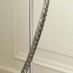 Rackhams Hyde Matte Black And Crystal LED Floor Lamp - thumbnail 5