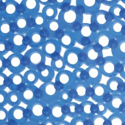 Rackhams Otto Blue Anti Slip PVC Bath Mat 69cm x 36cm - thumbnail 3