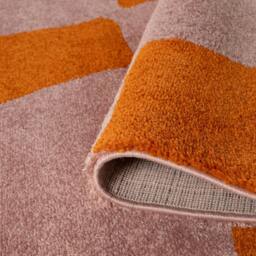 Rackhams Joli Checkered Orange & Pink Rug - 200X290 cm - thumbnail 3
