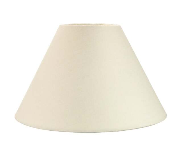 "Rackhams Traditional 12"" Cream Cotton Coolie Lampshade Suitable for Table Lamp or Pendant" - image 1