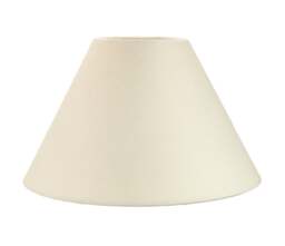 "Rackhams Traditional 12"" Cream Cotton Coolie Lampshade Suitable for Table Lamp or Pendant"
