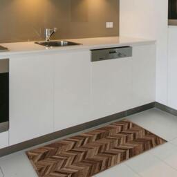 Rackhams WFM6212 - Wooden Floor Mat 66 x 120 cm