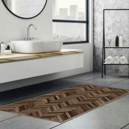 Rackhams WFM6212 - Wooden Floor Mat 66 x 120 cm - thumbnail 3
