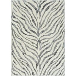 Rackhams City-Animal Print Grey Beige Yellow Boho Zebra Pattern Rug - 80 x 220 cm - thumbnail 3