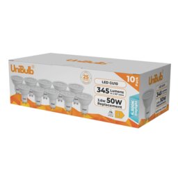Rackhams LED GU10 345lm 3.6W 6500K (Daylight) Light Bulb - Pack of 10 - thumbnail 2