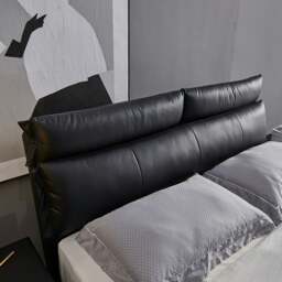 Rackhams Luca King Size Superking Size Bed, Leather - Real Leather ( Contact Surface ) - 182cm Superking Size - NO Storage - thumbnail 3