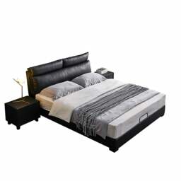 Rackhams Luca King Size Superking Size Bed, Leather - Real Leather ( Contact Surface ) - 182cm Superking Size - NO Storage - thumbnail 6