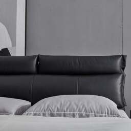 Rackhams Luca King Size Superking Size Bed, Leather - Real Leather ( Contact Surface ) - 182cm Superking Size - NO Storage - thumbnail 4