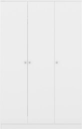 Rackhams Denver 3 Door Triple Wardrobe - Grey Gloss - thumbnail 3