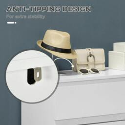 Rackhams Chest of Three Drawers - White - thumbnail 6