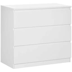 Rackhams Chest of Three Drawers - White - thumbnail 1