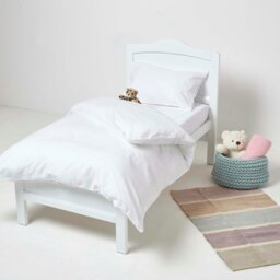 Rackhams French Flax Linen Cot Fitted Sheets - 60 x 120 x 15 cm, 2 Pack - Navy - thumbnail 3