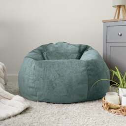 Rackhams Indoor Classic Velora Adult Bean Bag Chair - Large Bean Bag Seat - Sage Green - thumbnail 3