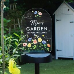 Rackhams Personalised Flower Garden Outdoor Solar Light - thumbnail 2