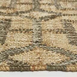 Rackhams Tiran Brown Geometric Handwoven Jute Rug - 160 x 230 cm - thumbnail 4