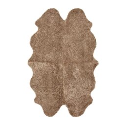 Rackhams New Zealand Sheepskin - Short Curly Wool - Rug 180x110 cm - Taupe - thumbnail 1