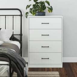 Rackhams BrEZ Build Pearce 4 DRW Dresser White - White - thumbnail 6