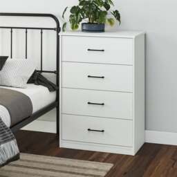Rackhams BrEZ Build Pearce 4 DRW Dresser White - White - thumbnail 5