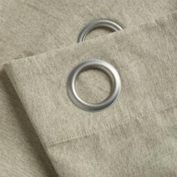 Rackhams Linen Look Ring Top Blackout Curtains - Red - 229cm width x 183cm drop - thumbnail 5