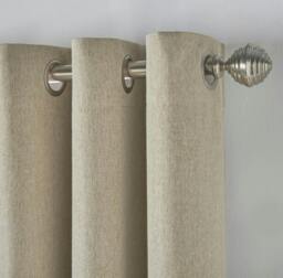 Rackhams Linen Look Ring Top Blackout Curtains - Red - 229cm width x 183cm drop - thumbnail 6