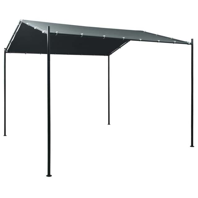 Rackhams Gazebo Pavilion Tent Canopy 3x3 m Steel Anthracite - Anthracite - Steel, Oxford fabric