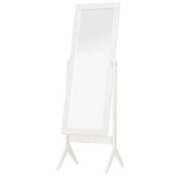 Rackhams Full Length Mirror, Freestanding Adjustable Angle Dressing Mirror for Bedroom, Living Room, 148 x 47 cm, White - thumbnail 1