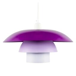 Rackhams Modern Designer Purple and Lilac Lavender Metal Pendant Lighting Shade - thumbnail 5