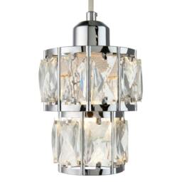 Rackhams Darla Small Chrome Ceiling Light Pendant - thumbnail 3