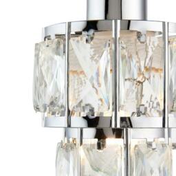 Rackhams Darla Small Chrome Ceiling Light Pendant - thumbnail 6