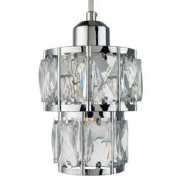 Rackhams Darla Small Chrome Ceiling Light Pendant - thumbnail 4