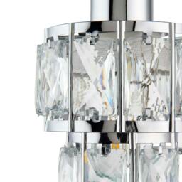Rackhams Darla Small Chrome Ceiling Light Pendant - thumbnail 5