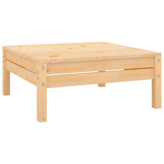 Rackhams Garden Footstool Solid Pinewood - image 1