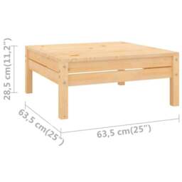Rackhams Garden Footstool Solid Pinewood - thumbnail 5