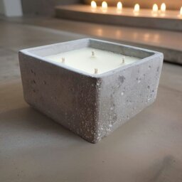 Rackhams Concrete Urban Scented Candle -  Vintage Bookshop (4 wicks) - thumbnail 1