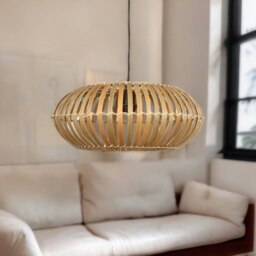 Rackhams Boho Scandi Ceiling Light Pendant Shade Natural Brown - thumbnail 3