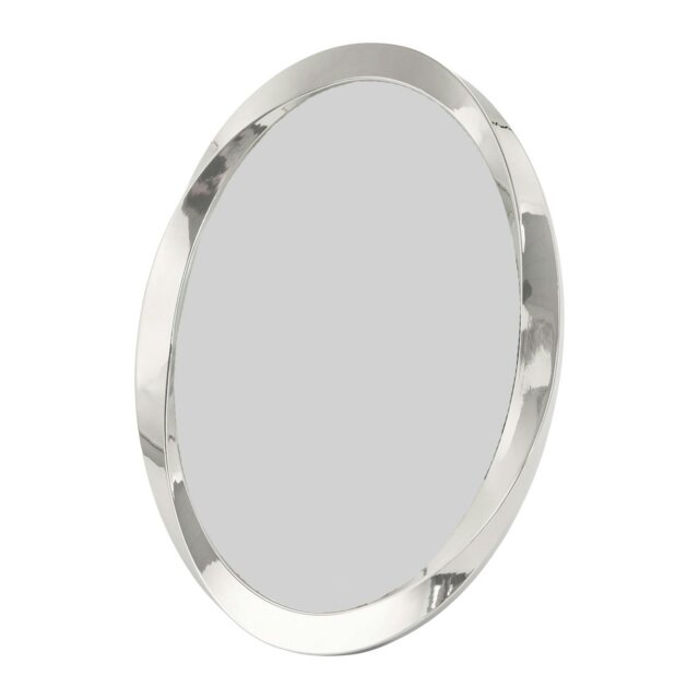 Rackhams Modern Oval Nickel Plated Metal 4x6 Picture Frame with Twisting Design - image 1