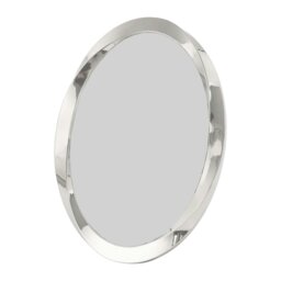Rackhams Modern Oval Nickel Plated Metal 4x6 Picture Frame with Twisting Design - thumbnail 1