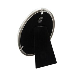 Rackhams Modern Oval Nickel Plated Metal 4x6 Picture Frame with Twisting Design - thumbnail 4