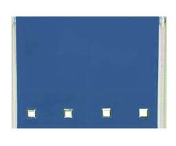 Rackhams Blue Square Eyelet Edge Roller Blind - 120cm - thumbnail 1