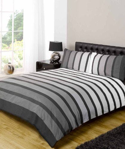 Rackhams Soho Duvet Cover Set - Black - Single - image 1