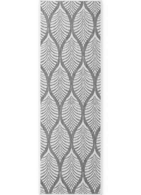 Rackhams Liora Grey Reversible Rug – Indoor & Outdoor - 80X250 cm - image 1