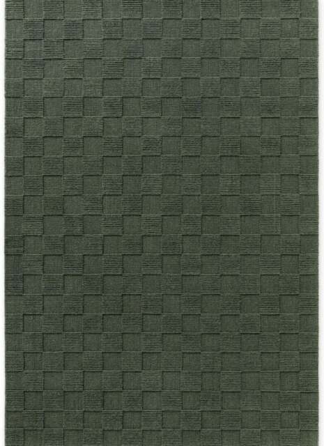 Rackhams Scala Handwoven Wool Rug – Green Colour - 200X230 cm - image 1