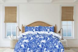 Rackhams Luxury Super Soft Reversible Hawaiian Tropic Duvet Cover with Pillowcase - King (220cm x 230cm) - thumbnail 1
