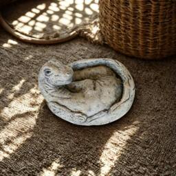 Rackhams Small Brontosaurus Stone Cast Garden Sculpture Dinosaur Animal Statue - thumbnail 2