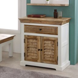 Rackhams Milano Solid Mango Wood Small Sideboard White - Whitish - Wood - 1 - thumbnail 2