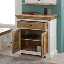Rackhams Milano Solid Mango Wood Small Sideboard White - Whitish - Wood - 1 - thumbnail 3