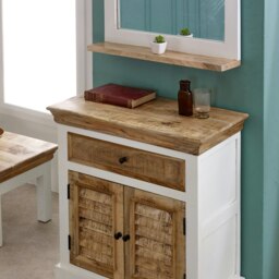 Rackhams Milano Solid Mango Wood Small Sideboard White - Whitish - Wood - 1 - thumbnail 6